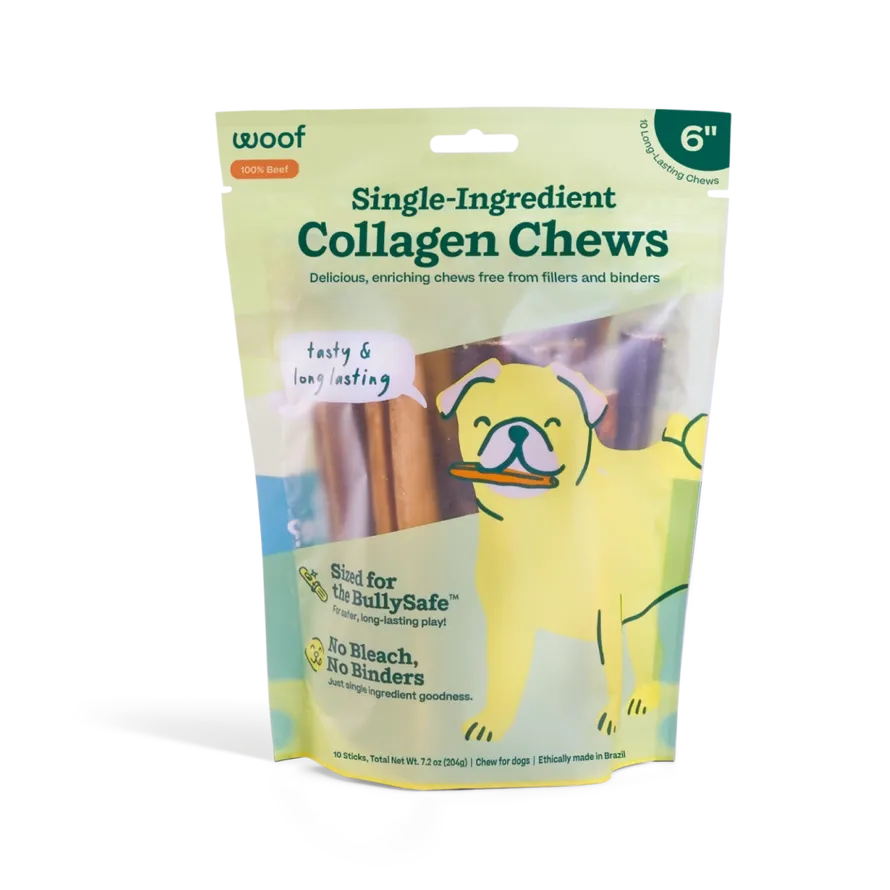 Woof Bullysafe Collagen Chews 6" 10pack