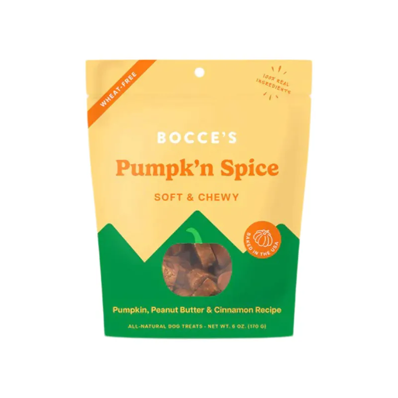 Bocce's Bakery Pumpk'n Spice Soft &amp; Chewy Dog Treats 6oz