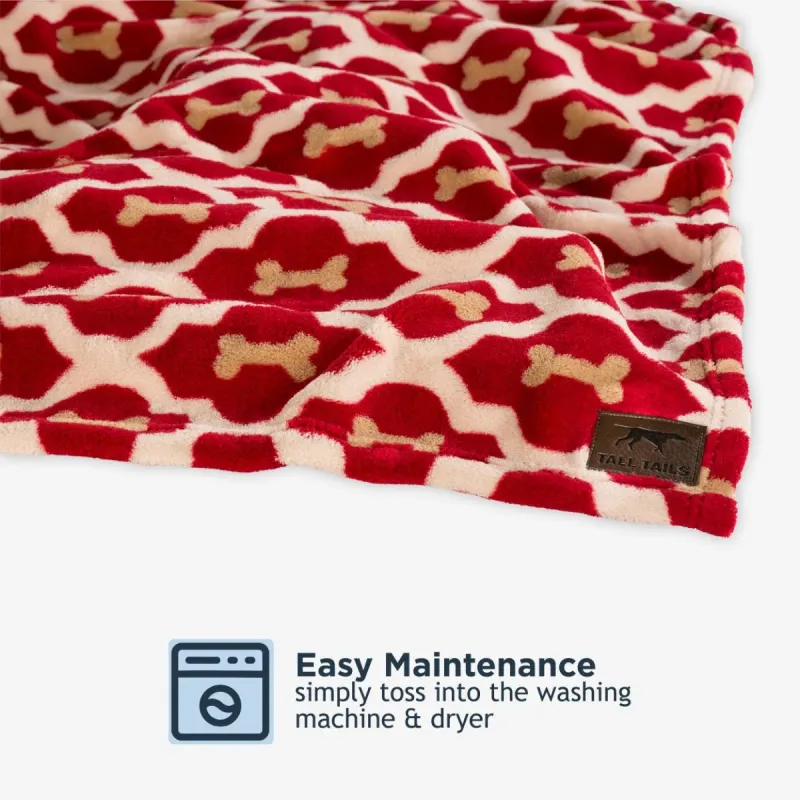 Tall Tails Blanket 30x40 Red Bones