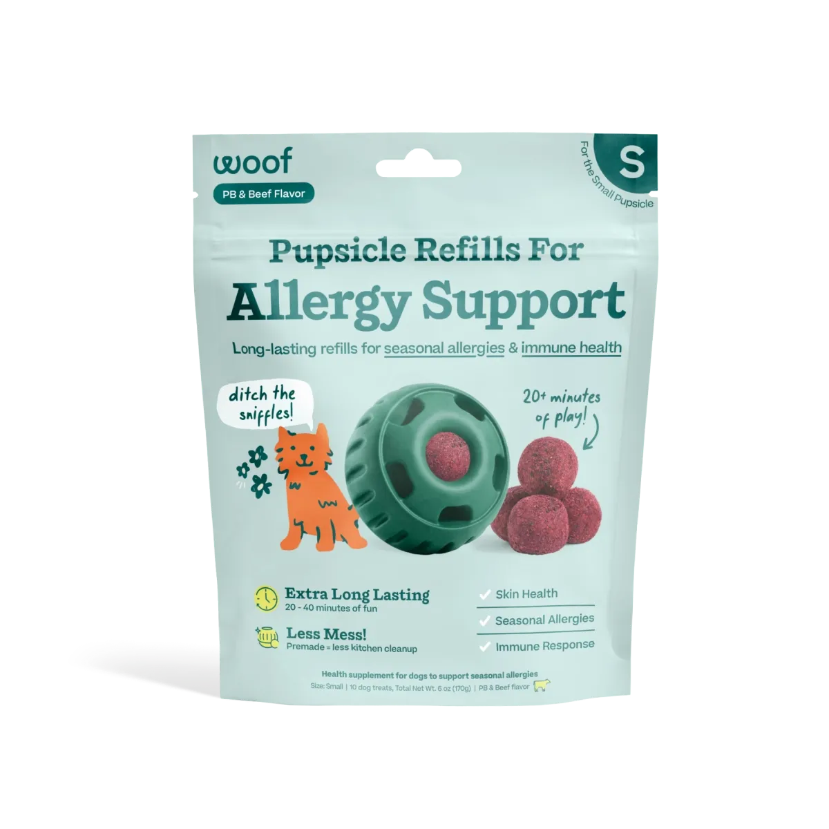 WOOF Allergy Support Wellness Pops - Small