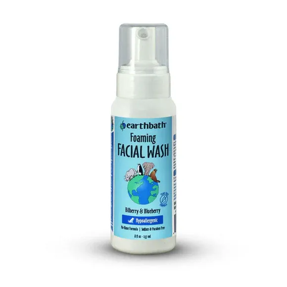 Earth Bath 8 oz Foaming Facial Wash Bilberry &amp; Blueberry Scent