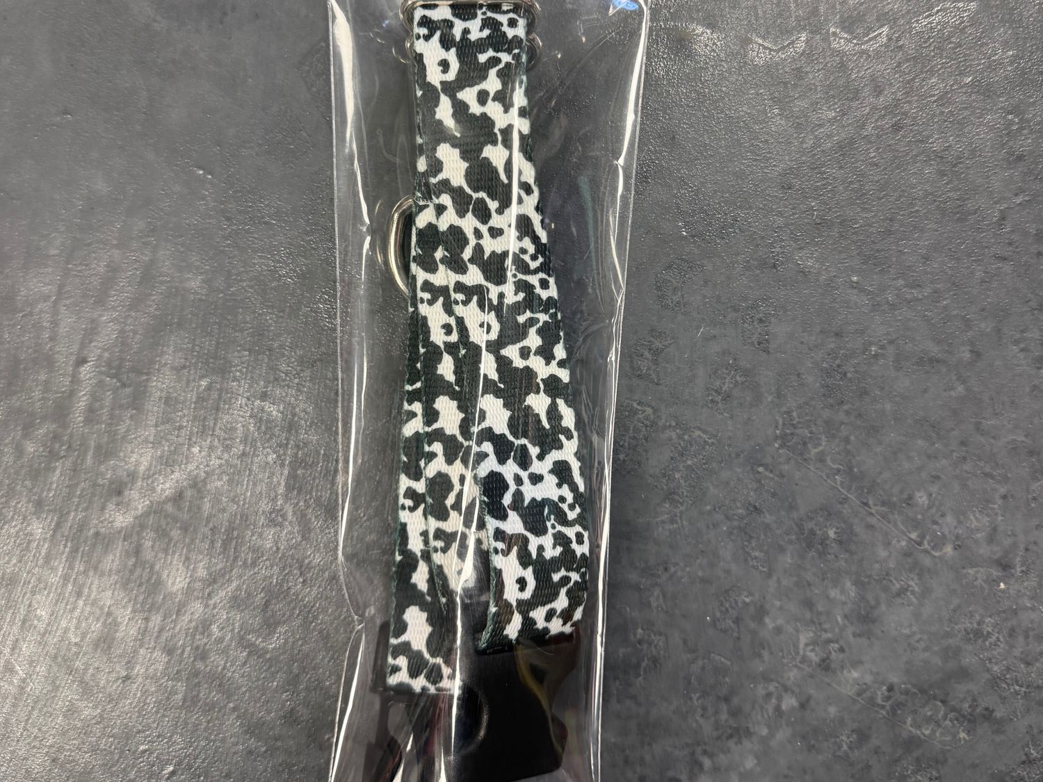 Pawsitively Black and White Cow Pattern Pet Collar Small (12"-15"
