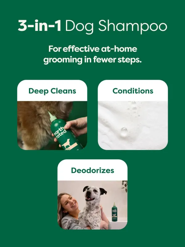 EARTH RATED DOG SHAMPOO DESHEDDING 16oz