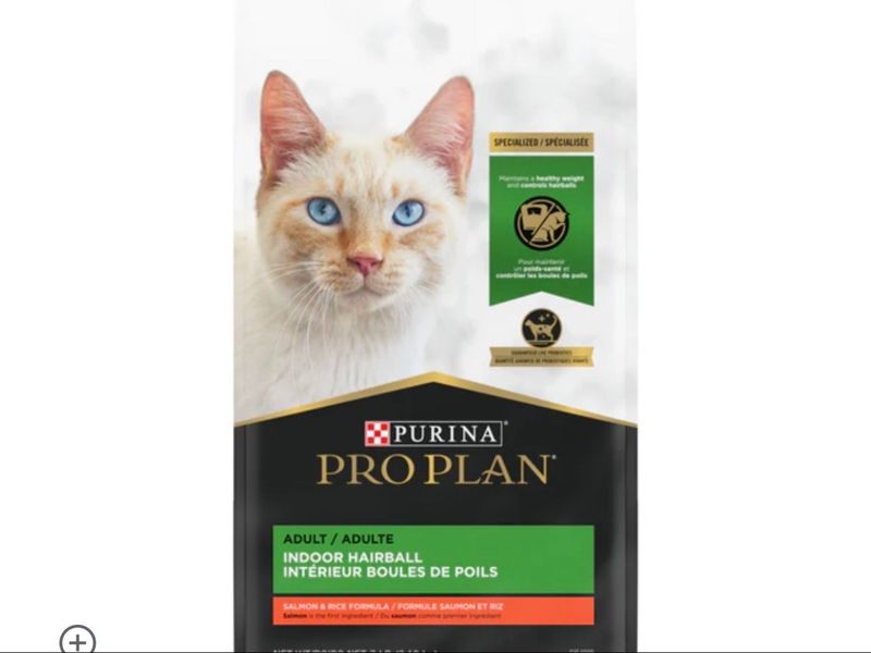 7# Purina Pro Plan Hairball Management Indoor Salmon and Rice Cat Food