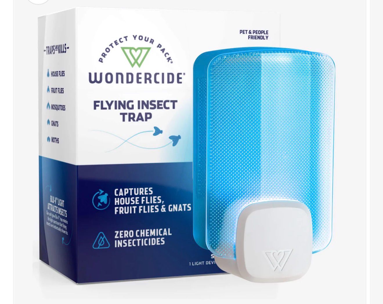 Wondercide Flying Insect Trap Light Starter Kit Light &amp; Cartridge