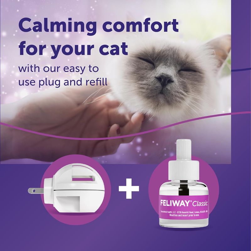 Feliway Classic Cat Calming Pheromone Diffuser 30 Day Starter Kit 48 mL