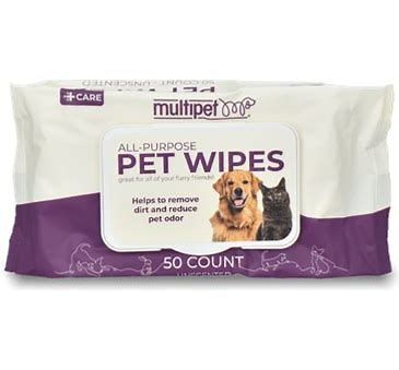 Multipet All-Purpose Wipes Daily Clean Pet Wipes 100ct