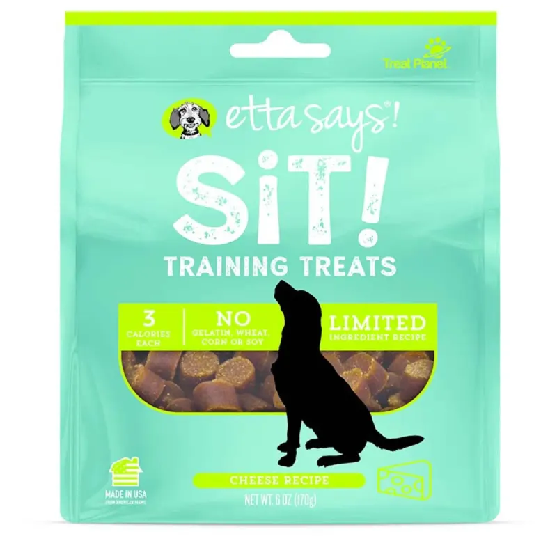 Etta Says! Sit! Dog Training Treats Cheese Recipe 6oz