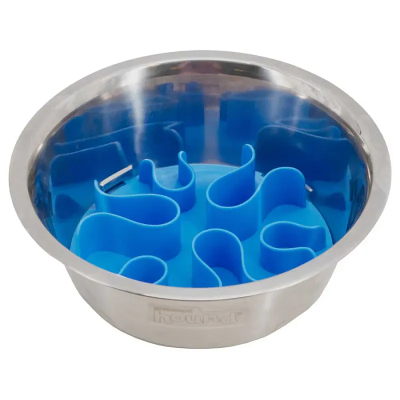 Outward Hound Fun Feeder Slo Bowl Stainless Steel Medium