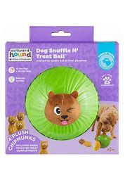 Green Snuffle N' Treat Ball TNT Dog Puzzle Toy Green Small