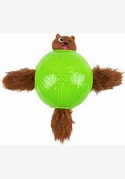 Green Snuffle N' Treat Ball TNT Dog Puzzle Toy Green Small