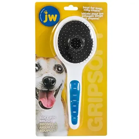 JW Dog Grip Soft Pin Brush Lrg
