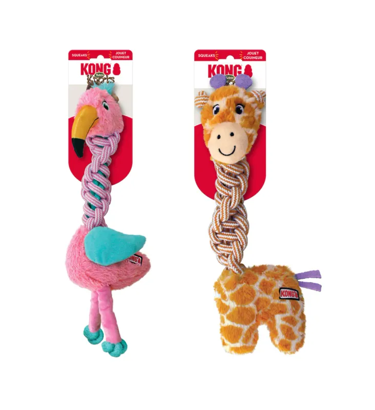 KONG Dog Twist Knot Large Giraffe/Flamingo Assortment