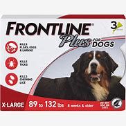 FRONTLINE PLUS FLEA &amp; TICK XL 89-132# 3 DOSES