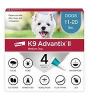 K9 ADVANTIX II DOG MEDIUM 11-20LBS 4PK
