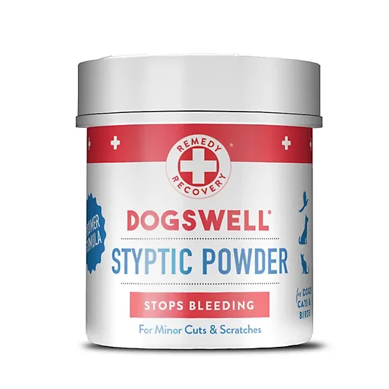 Dogswell Remedy + Recovery Styptic Powder for Dogs, Cats &amp; Birds 1.5-oz