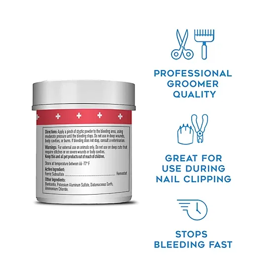 Dogswell Remedy + Recovery Styptic Powder for Dogs, Cats &amp; Birds 1.5-oz