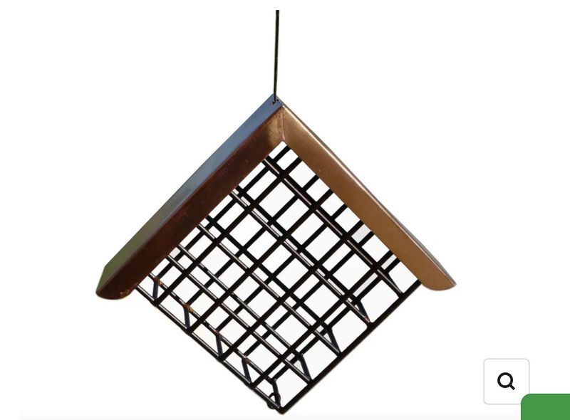 Hanging Suet Basket with Roof