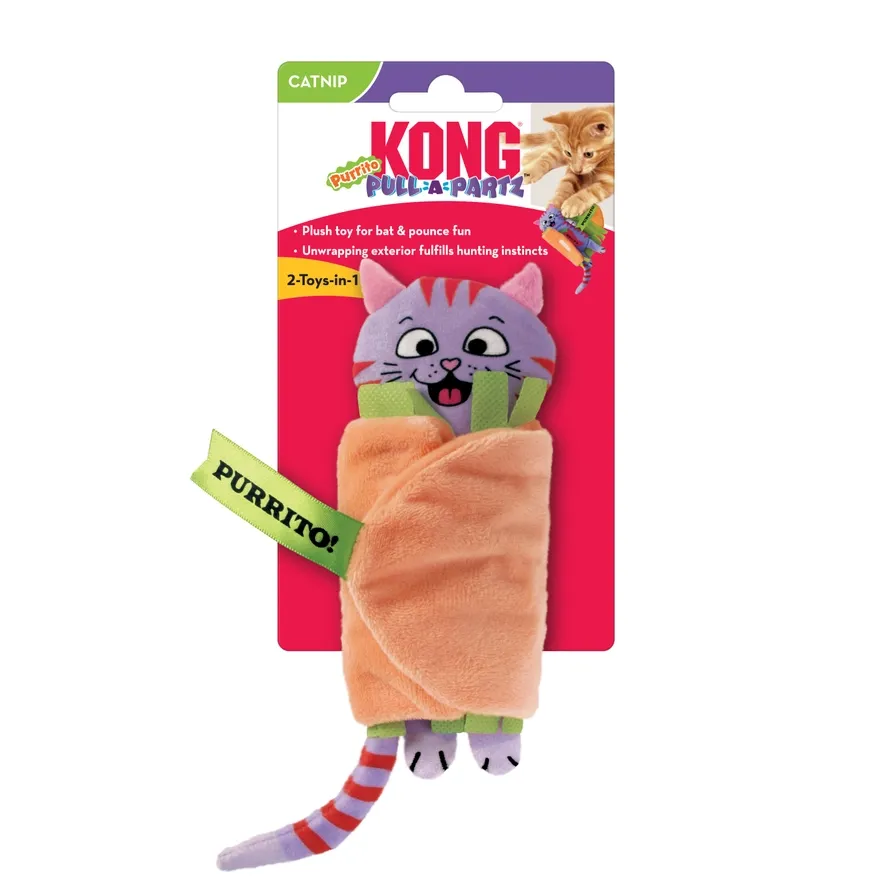 KONG Pull-A-PartzTM Purrito Cat Toy