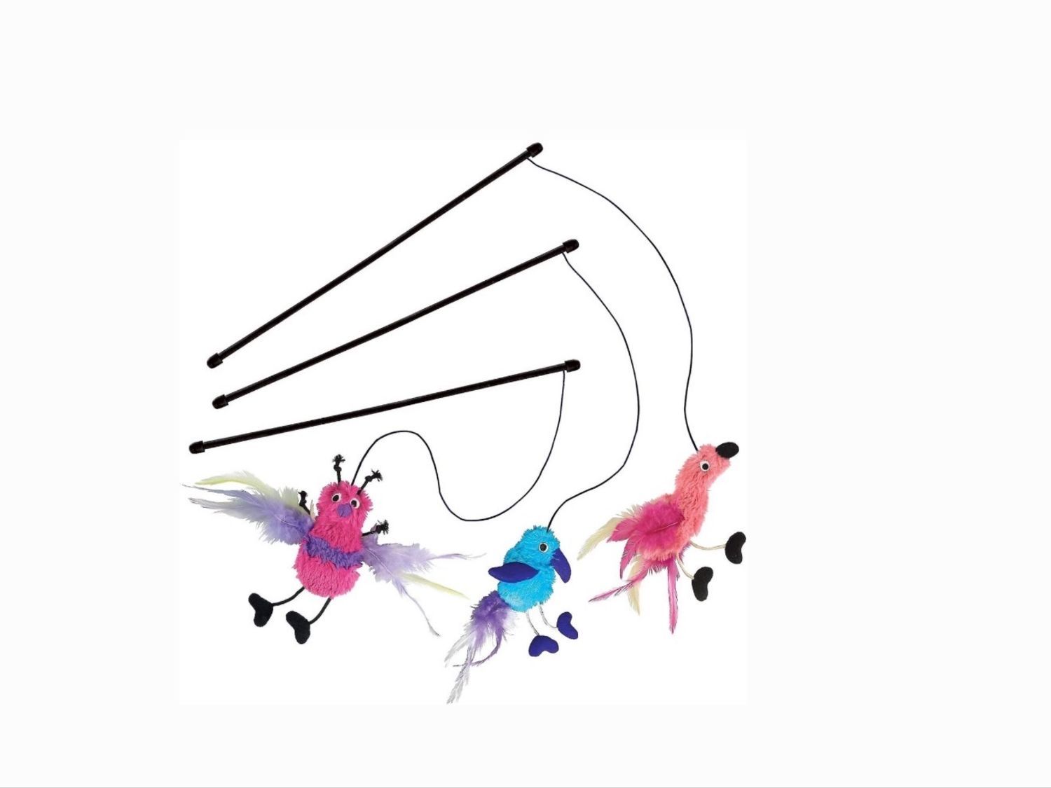 KONG Teaser Feather Assorted Cat