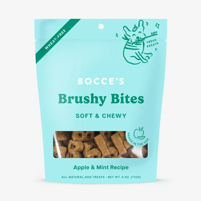Bocce's Bakery Dailies Brushy Bites Soft &amp; Chewy Dog Treats 6oz