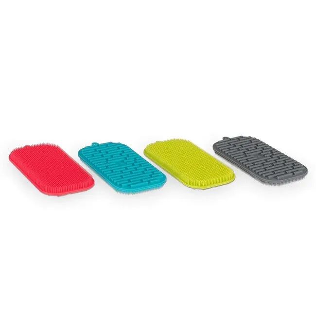 Messy Mutts Dog Dual Bowl Scrubber- Assortment of Colors 
