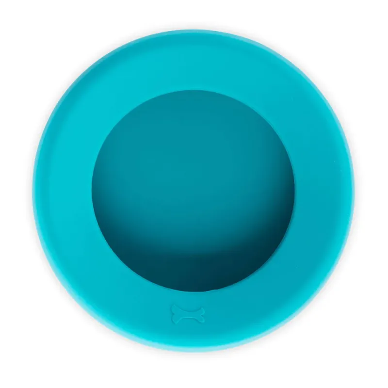 Messy Mutts Silicone Non Spill Bowl Blue 5.25 Cup