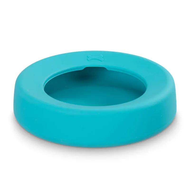 Messy Mutts Silicone Non Spill Bowl Blue 5.25 Cup