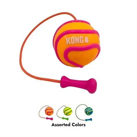 KONG Dog Bunji High Viz Ball Asst Medium