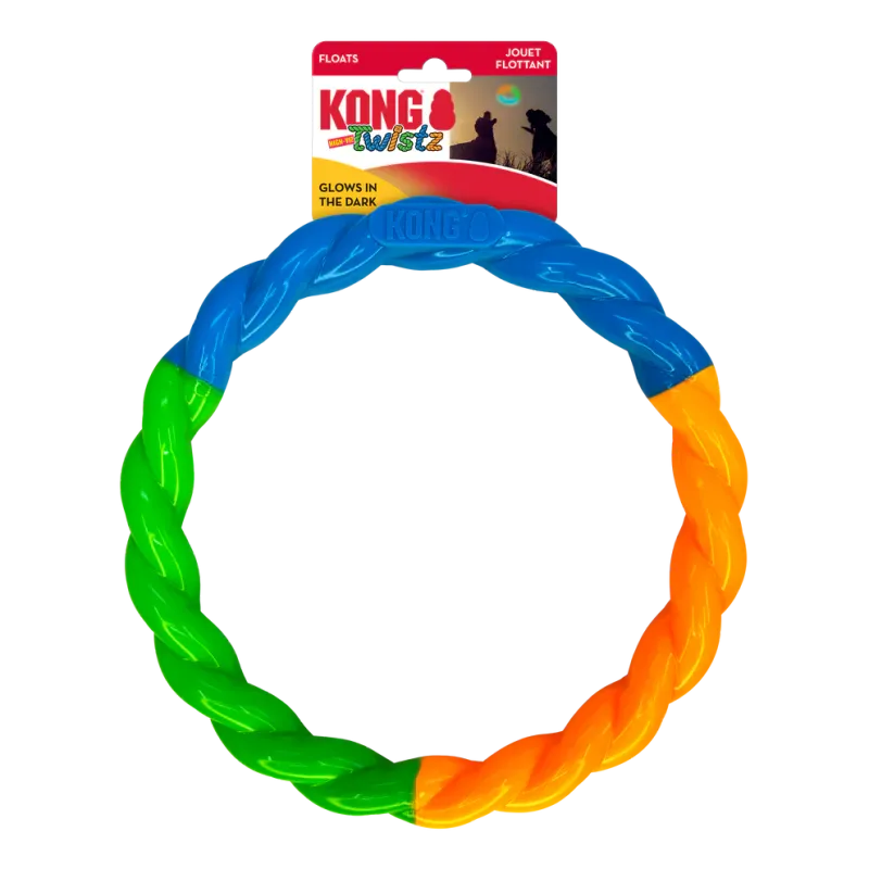 KONG Dog Twist High Viz Ring Lrg