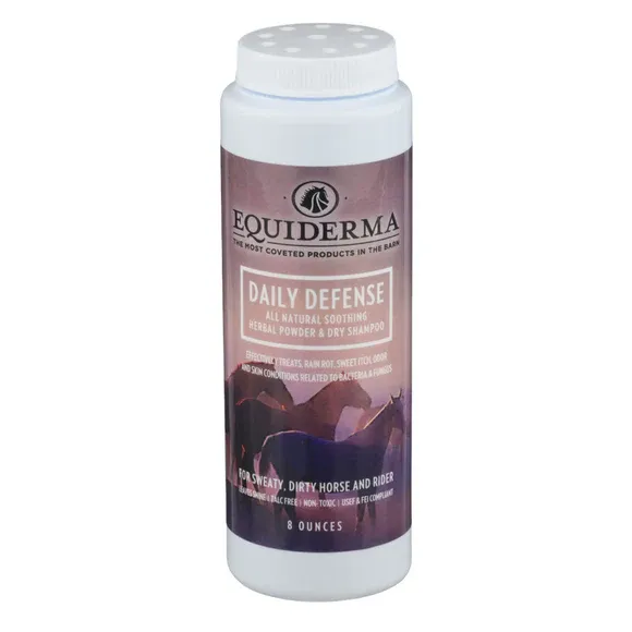 EQUIDERMA DAILY DEFENSE HERBAL POWDER DRY SHAMPOO 16oz