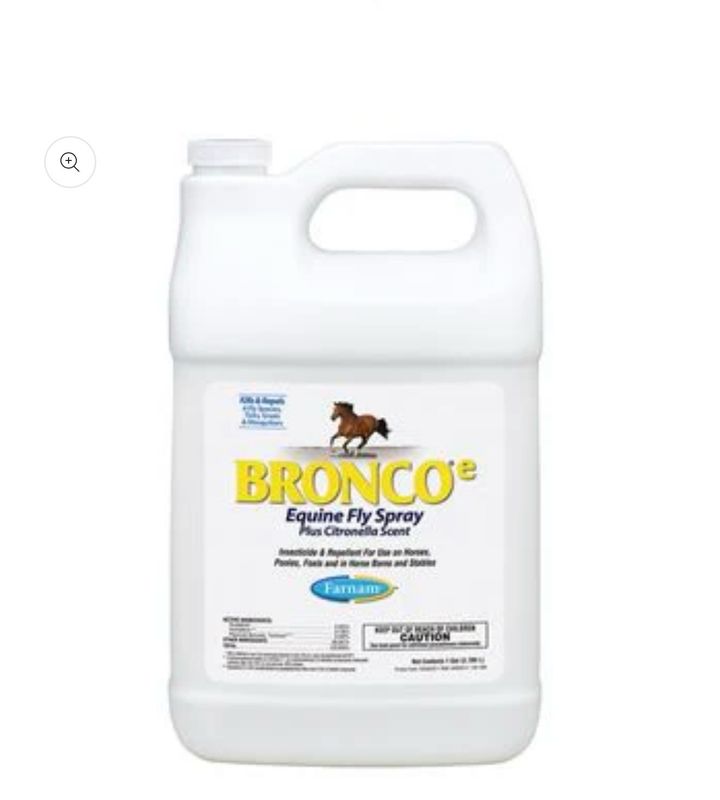 Farnam Bronco Equine Fly Spray Plus Citronella Scent, Gallon