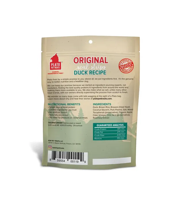 PLATO DUCK STRIPS 6OZ