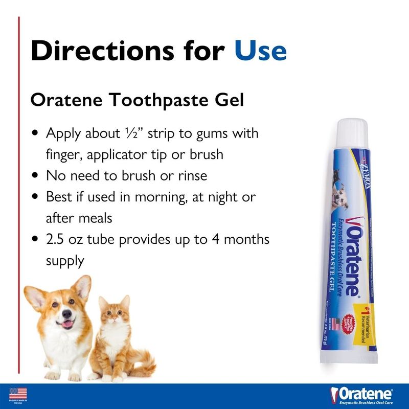 ZYMOX ORATENE BRUSHLESS TOOTHPASTE 2.5OZ