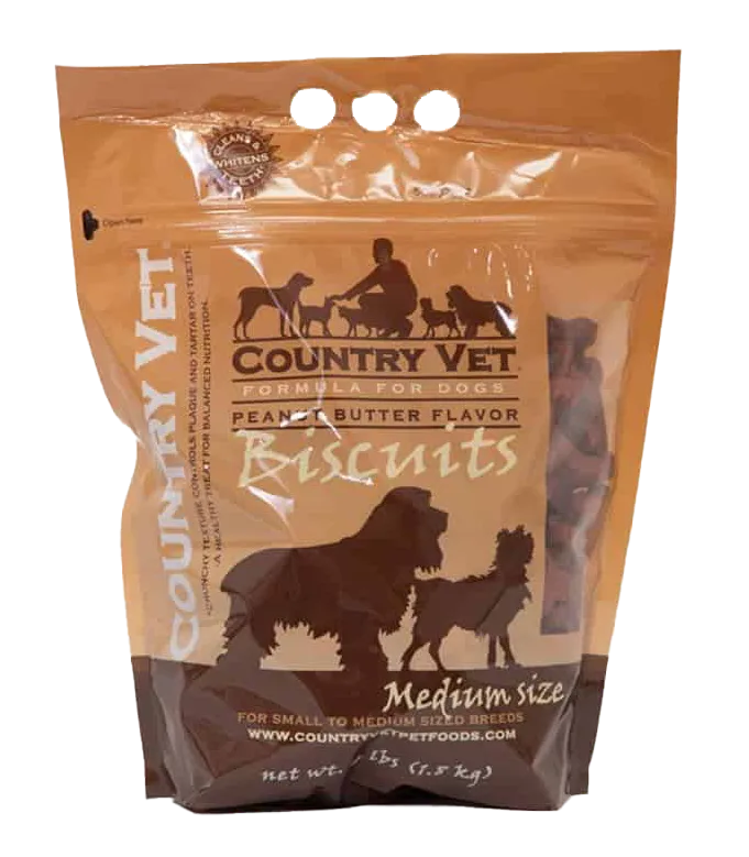 CV Peanut Butter- Medium Biscuit #4 Dog Treat