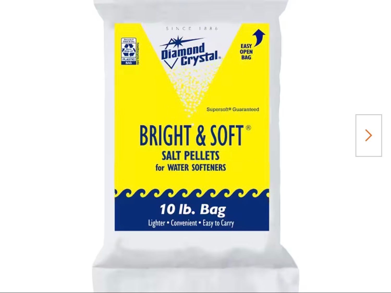 50# MINI CUBE SOFTNER SALT Pellet-Yellow Bag