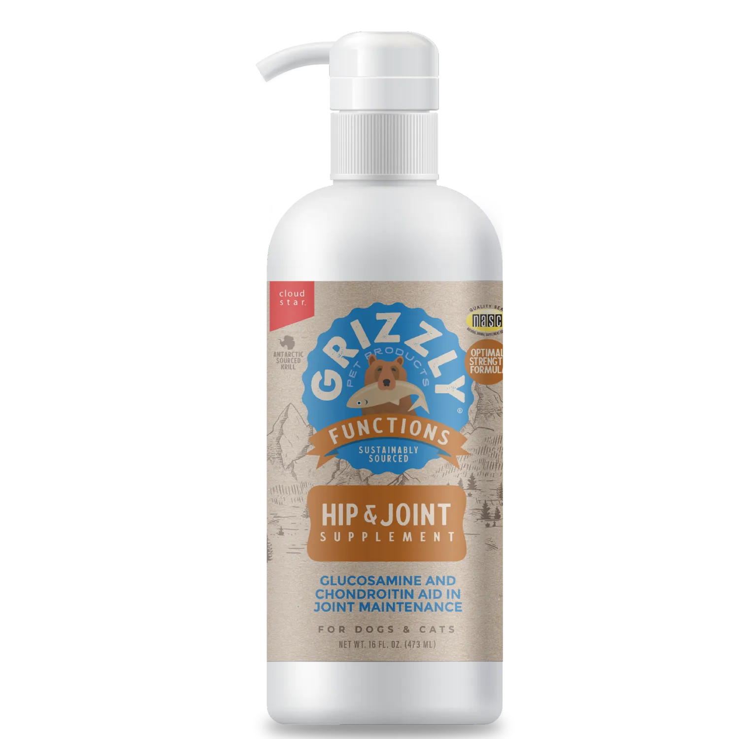 GRIZZLY DOG JOINT AID LIQUID 16OZ