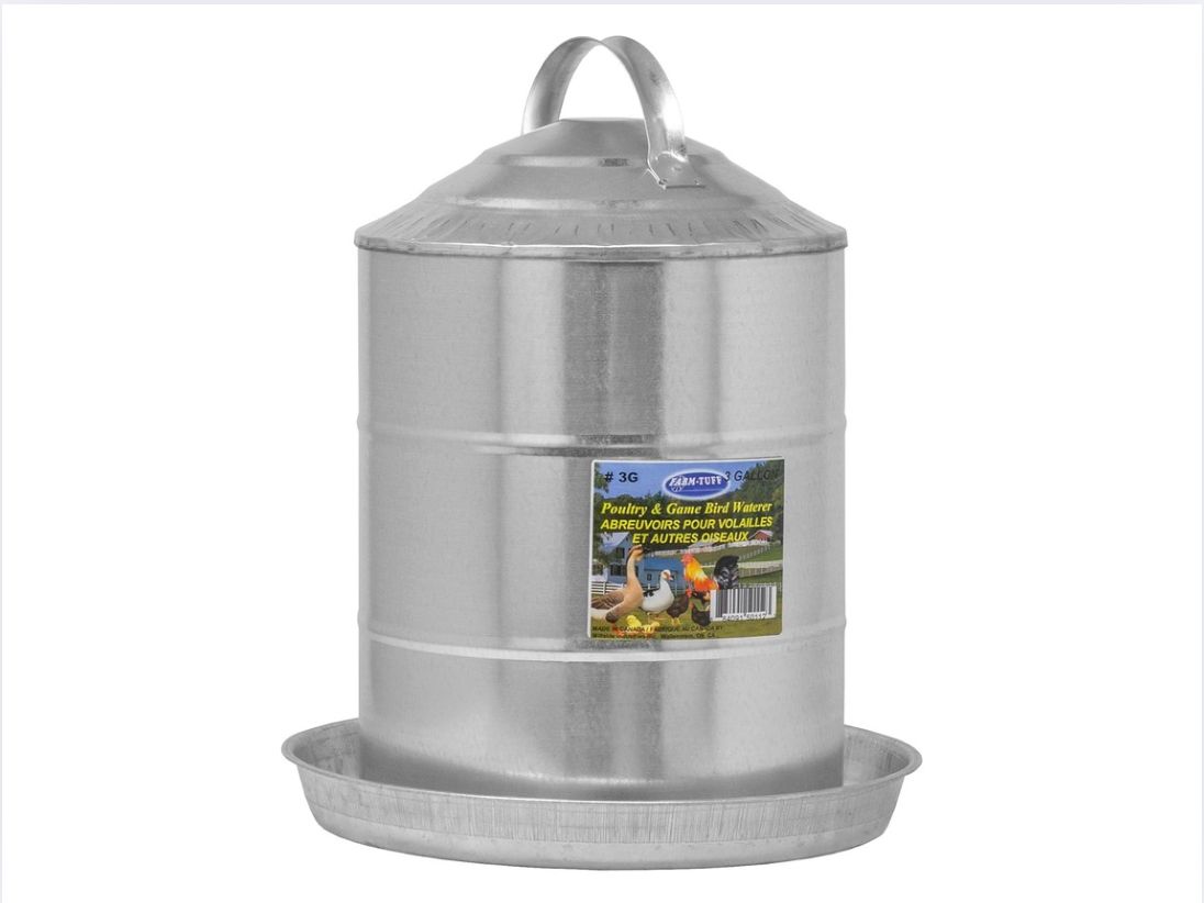 Galvanized Poultry Fountain