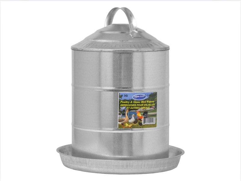 Galvanized Poultry Fountain