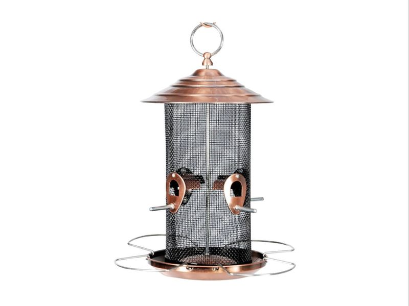 Copper Finish Mixed Seed Feeder