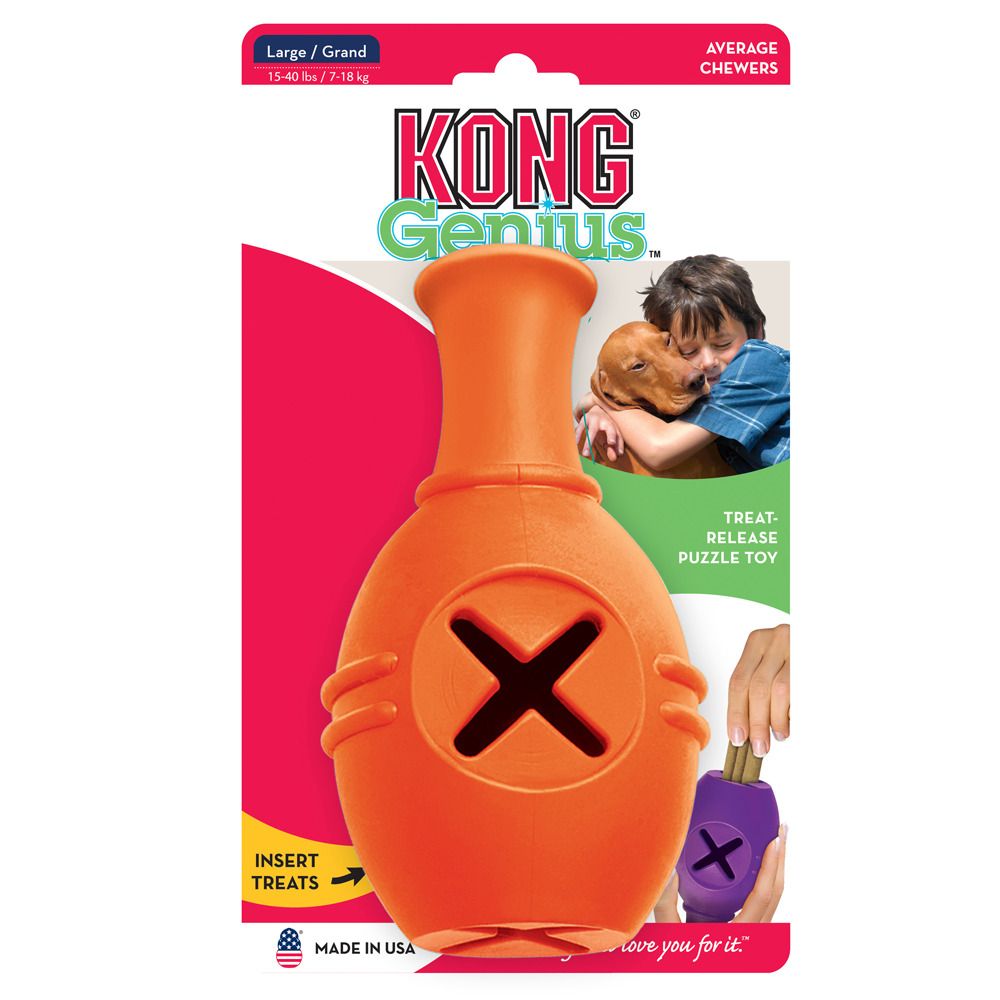 KONG Genius Leo Dog Toy, Assorted, Large