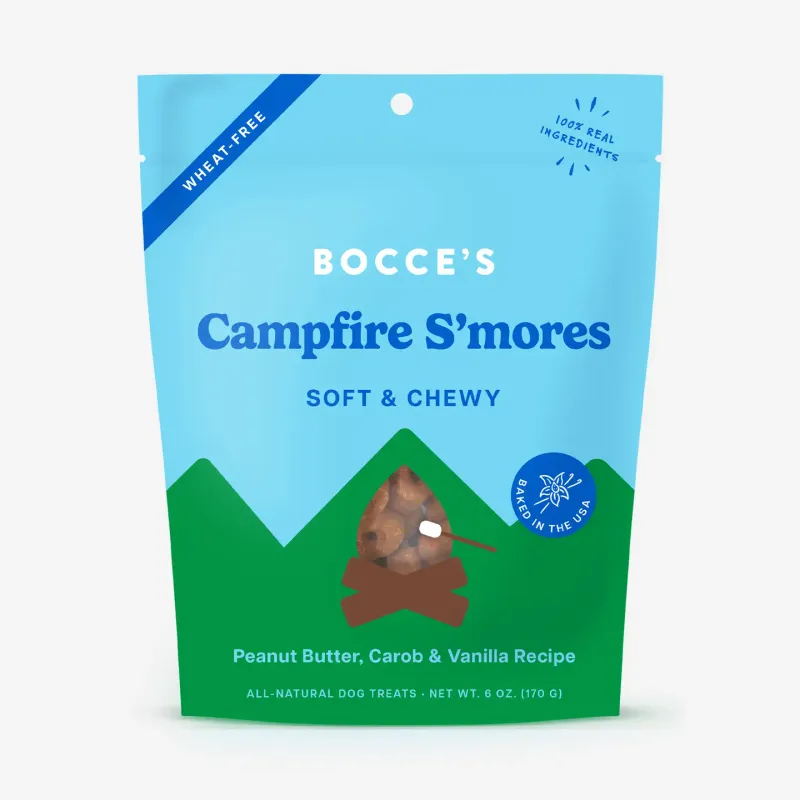 Bocce's Bakery Campfire S'mores Soft &amp; Chewy Dog Treats 6oz