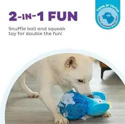 Snuffle N' Treat Elephant Interactive Plush Dog Toy