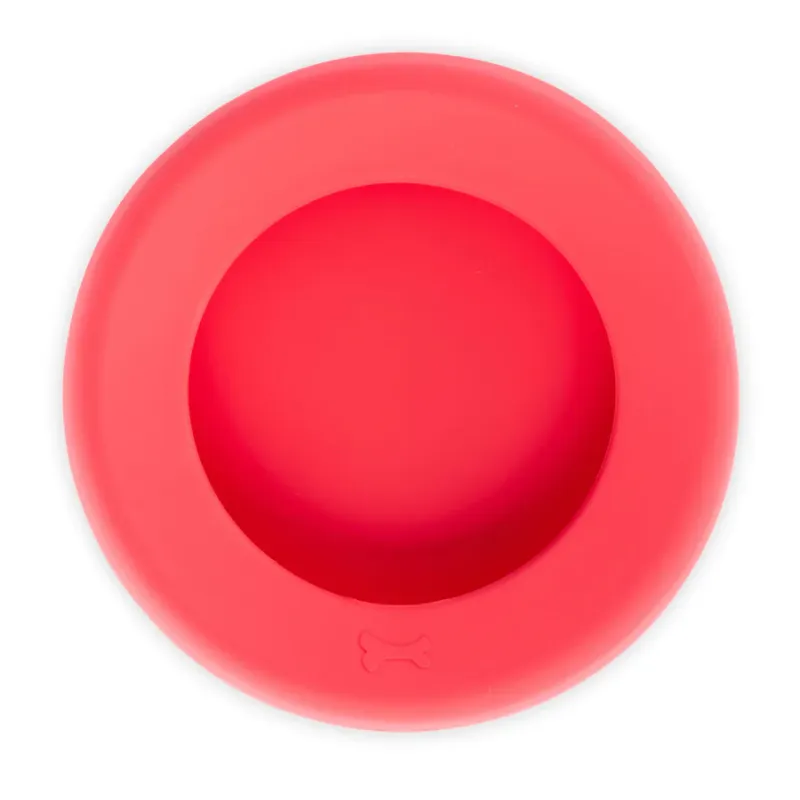 Messy Mutts Silicone Non Spill Bowl Red 5.25 Cup