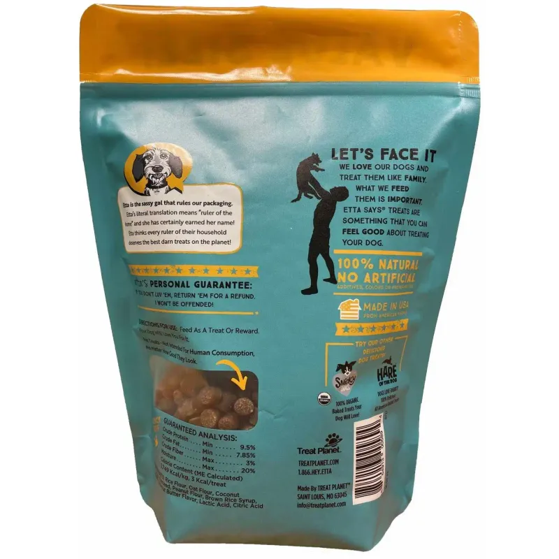 Etta Says Sit Traning Treats Peanut Butter 16oz