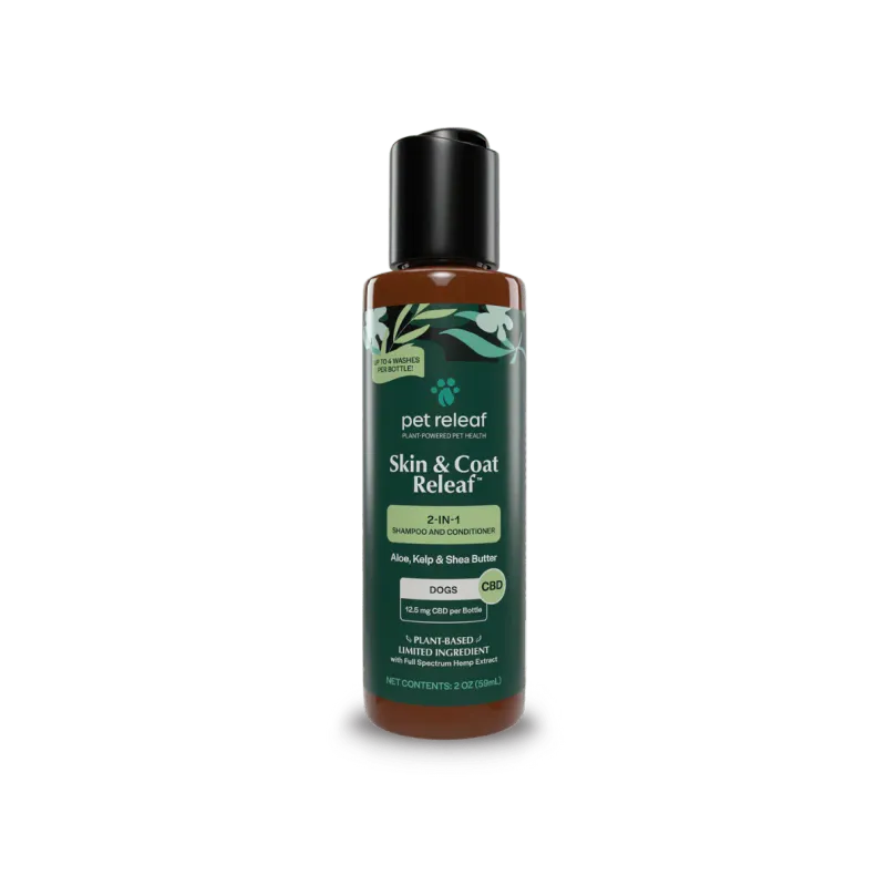 PR Skin &amp; Coat Releaf 2 in 1 Shampoo and Conditioner With CBD- Trial Size