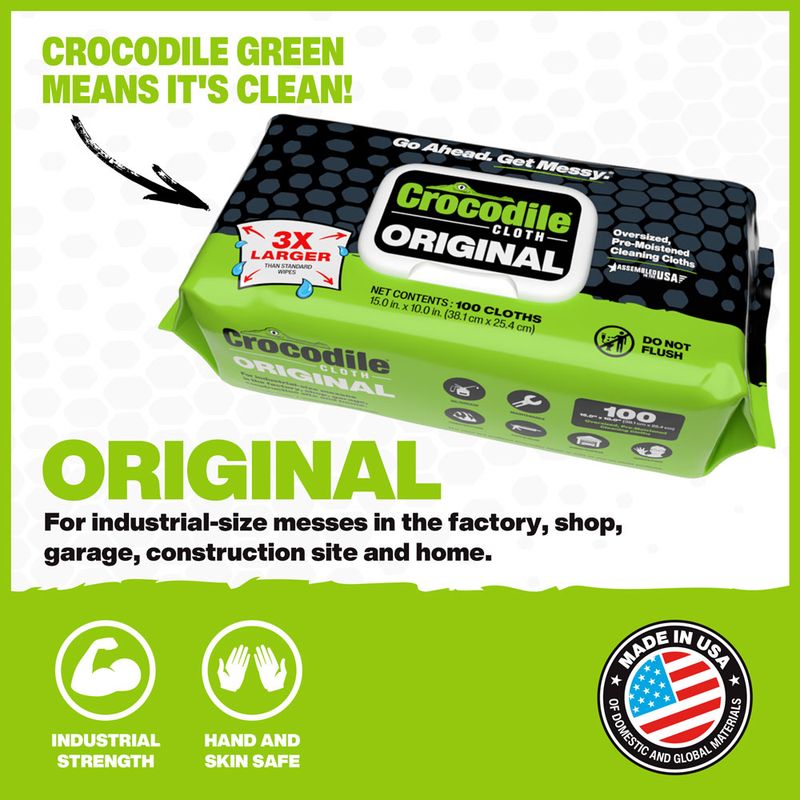 Crocodile Cloth- Original 100ct