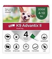 K9 ADVANTIX has II DOG SMALL 4-10LBS 4PK