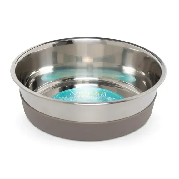 Messy Mutts Heavy Stainless Bowl w/Removable Silicone Base Medium