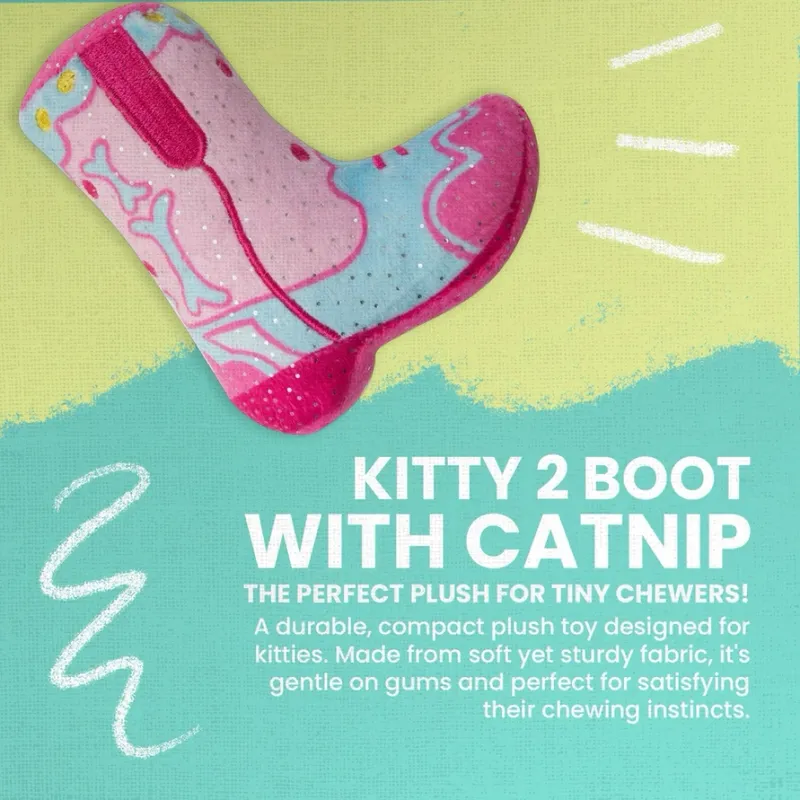 SNUGAROOZ KITTY BOOT CATNIP 4"